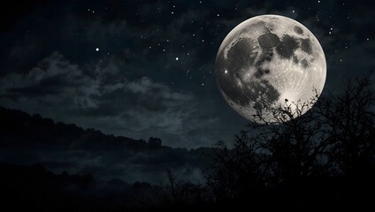 Fototapeta premium A poem capturing the melancholic beauty of a moonlit night ai_generated