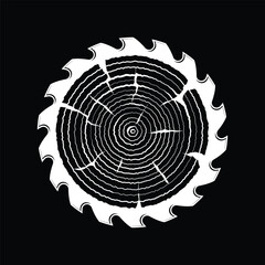 carpenter blade logo design icon 