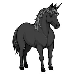 Obraz premium Unicorn cute sticker isolated on transparent background