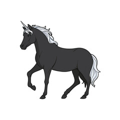 Obraz premium Unicorn cute sticker isolated on transparent background