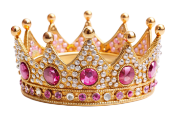 golden crown isolated on white background