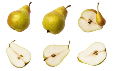 Isolated PNG Pear Fruit, GENERATIVE AI