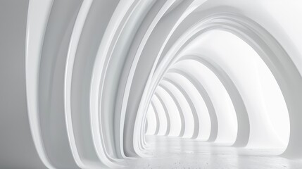 Obraz premium simple waving white abstract background