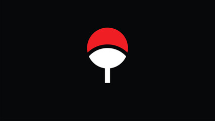 symbol of flag in isolated black background