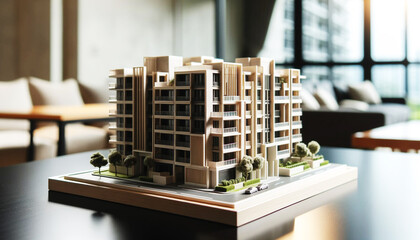 マンションとミニチュア模型5