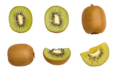 Fototapeta premium Isolated PNG kiwi Fruit, GENERATIVE AI