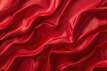 Obraz premium Abstract Red Satin Drapery