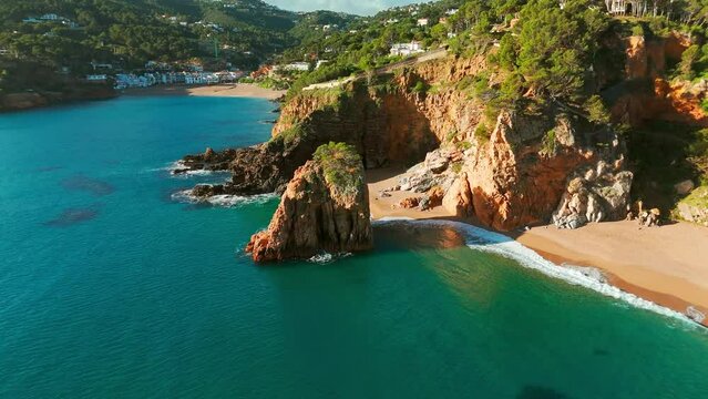 Amazing Costa Brava coast along the Mediterranean Sea in Spain