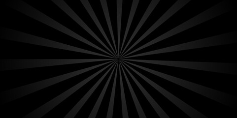 Abstract black and gray sun retro vector illustration backdrop sunlight graphic art sunbeam spiral circle ray sunburst texture, background used for template, presentation, poster and banner geometric.