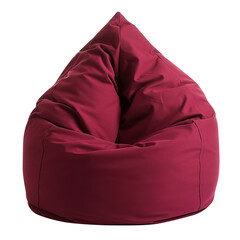 beanbag bean bag seat chair isolated on transparent white background, clipping path