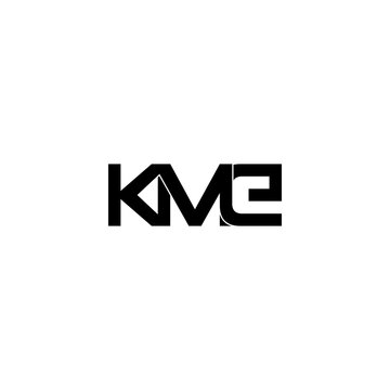 kme typography letter monogram logo design