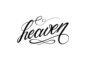 Heaven lettering