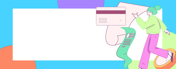 Online shopping payment security character flat vector concept operation hand drawn illustration
