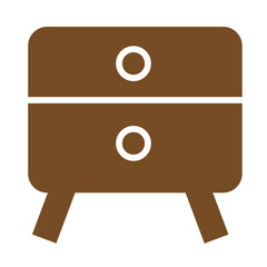 Fototapeta premium illustration of an wooden cabinet