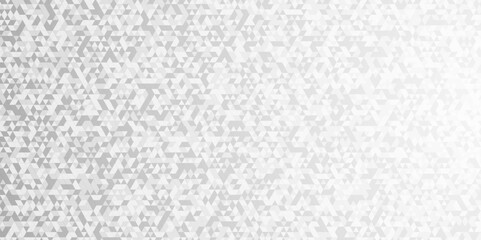 Abstract digital grid light pattern white Polygon Mosaic triangle Background, business and corporate background. Vector geometric technology gray and white triangle element light background. 