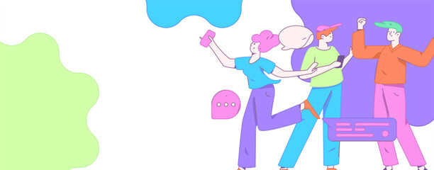 Communicate with consultants flat vector character concept operation hand drawn illustration
