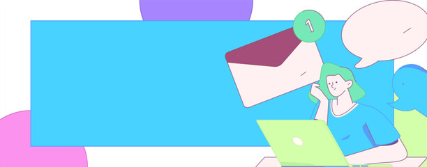 Communicate with consultants flat vector character concept operation hand drawn illustration
