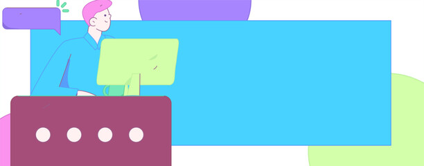 Communicate with consultants flat vector character concept operation hand drawn illustration
