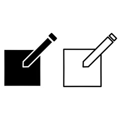 create post icon, icon eps vector illustration