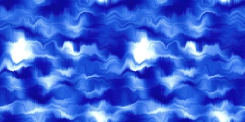 Water blur degrade alcohol ink border background. Seamless liquid flow stripe effect. Distorted tie dye wash variegated fluid blend. Repeat ombre pattern for sea, ocean, nautical maritime backdrop