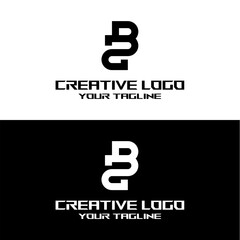 Obraz premium creative letter logo bs desain vektors