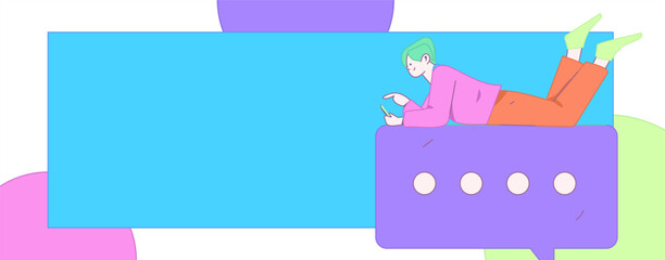 Communicate with consultants flat vector character concept operation hand drawn illustration
