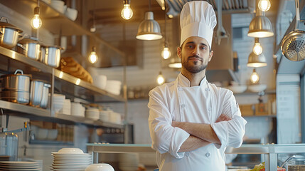 The Haute Cuisine Architect, Chef's Proud Stance Amidst Gastronomic Excellence,