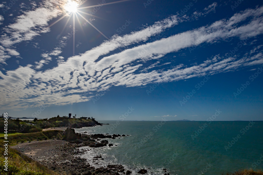 Poster sea and sky and sun