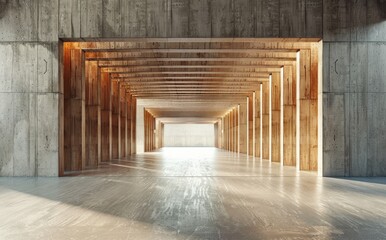 Modern Architectural Design with Light and Shadow