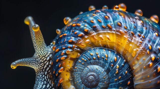 Snail radula in the style of Nikon D850, macro photography, 32k UHD, National Geographic photo, high detailed, focus stacking