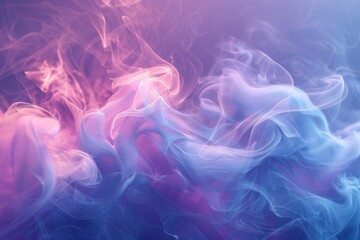 Obraz premium A colorful, swirling smoke that is purple and blue