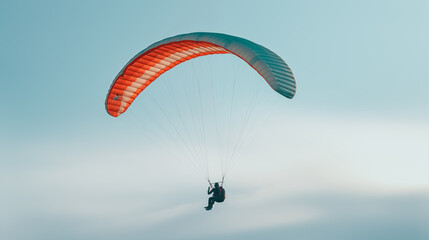 Paraglider in the sky