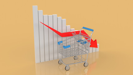 The Rocket moon and earth for sci or education concept 3d rendering. © niphon