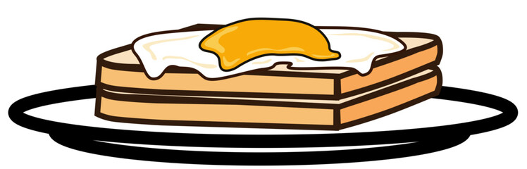 fried egg on the slice of breads