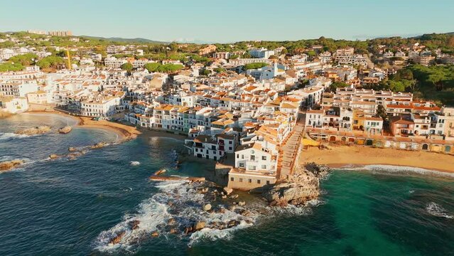 Calella de Palafrugell village at sunrise in Catalonia, Costa brava, Spain