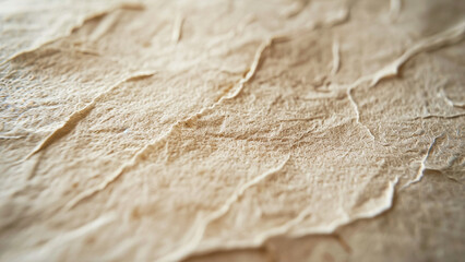 Abstract texture of crumpled paper with detailed folds and wrinkles