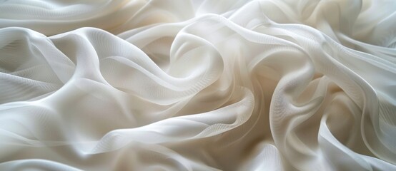 Obraz premium Soft and Delicate White Fabric Texture
