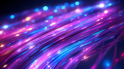 Glowing fiber optic cable