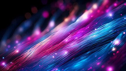 Glowing fiber optic cable