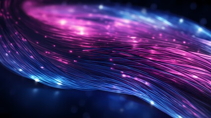 Glowing fiber optic cable