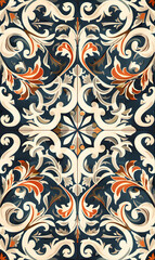 wallpaper, tiles or carpet in a seamless pattern