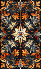 wallpaper, tiles or carpet in a seamless pattern