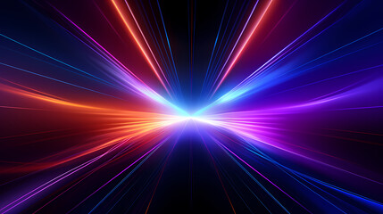 Abstract background with colorful light and speed lines