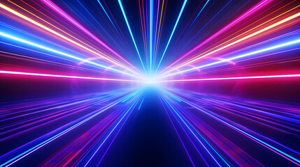 Abstract background with colorful light and speed lines