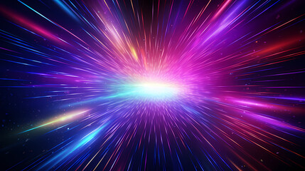 Naklejka premium Abstract background with colorful light and speed lines