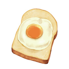 fried egg on toast