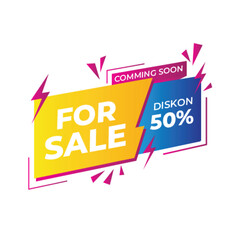 for sale diskon 50 % stikers