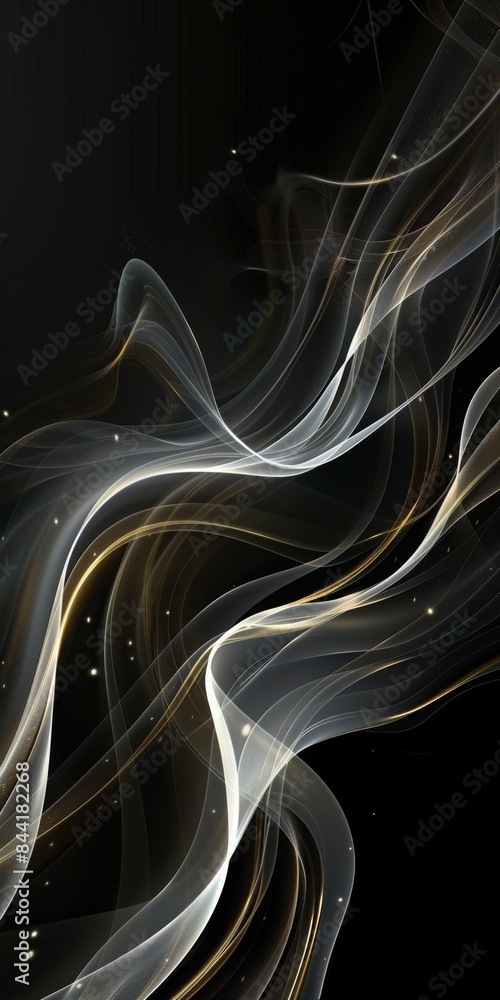Poster elegant line designs creating a clean and modern background.