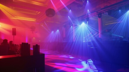 Energetic party setting featuring open area perfect for promotional content
