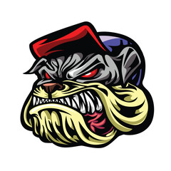 Bulldog Mascot logo